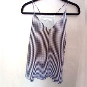 LOFT Black and White Sleeveless Camisole Tank XS